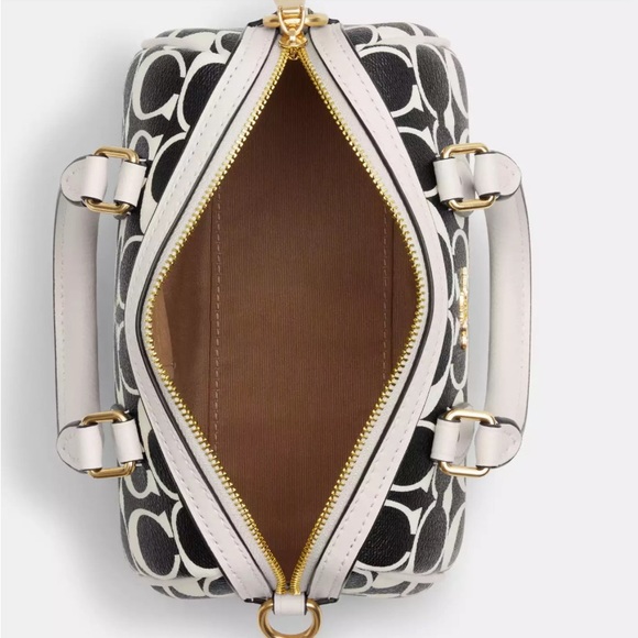 COACH MINI ROWAN SATCHEL BAG WITH SHOULDER STRAP - Picture 2 of 6